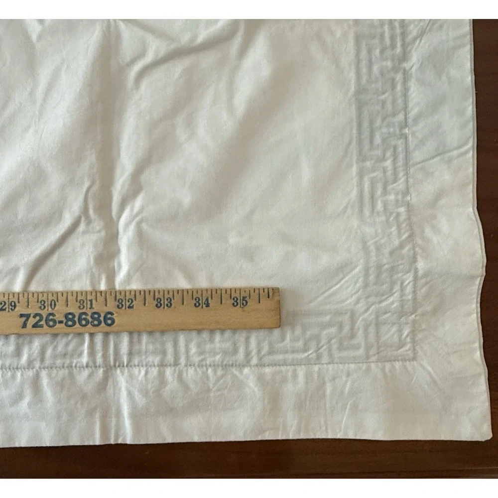 Hotel Collection King 2-Pillowshams Greek Key Embroidered 20